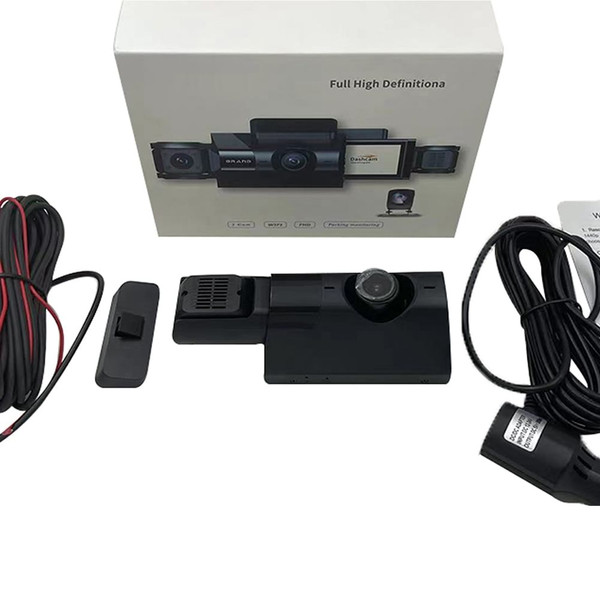 3 Channel Dash Cam Front Rear Inside 1080p Car Camera Parking Monitor Front Windshield Mounting Bla K484-PAU_0JRWBG6H