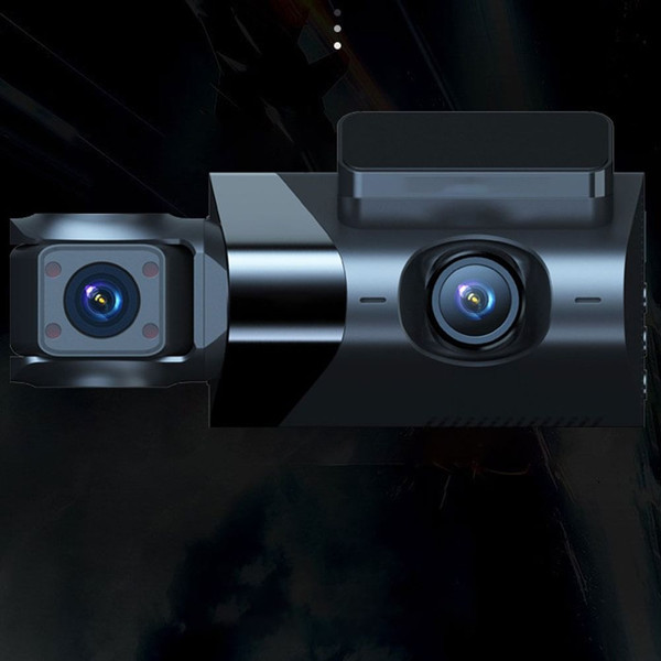 3 Channel Dash Cam Front Rear Inside 1080p Car Camera Parking Monitor Front Windshield Mounting Bla K484-PAU_0JRWBG6H