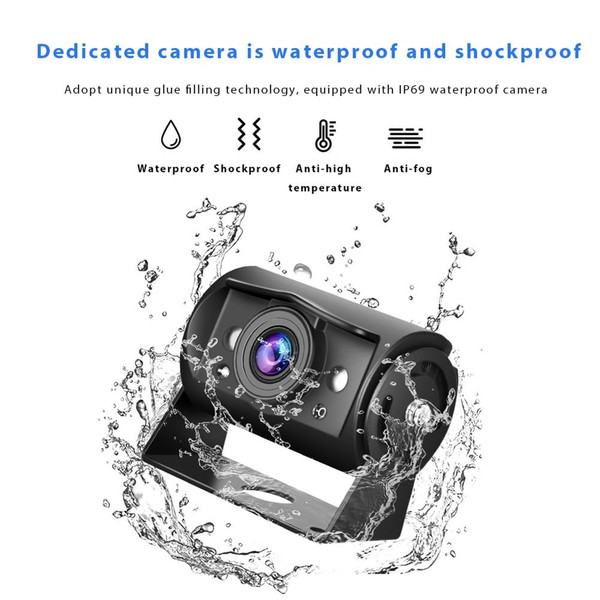 Vehicle Backup Camera 7 inch Monitor Kit Waterproof Ahd 1080p Night Vision Rear View Camera Black K484-PAU_0JOP1L4Y