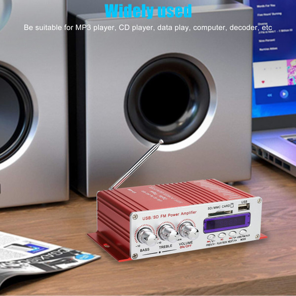 Hy-400 12v Power Amplifier U Disk Sd Memory Card with Infrared RC Mini Small Motorcycle Audio Amp R K484-PAU_0I1MORVY