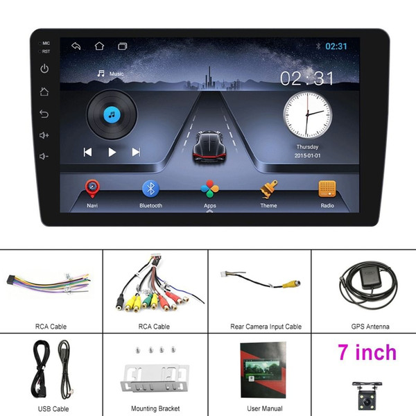7 Inch Android 11 Car Player Bluetooth Hands-free HD Touch Screen Gps Radio Reversing Display with  K484-PAU_0I186SXH