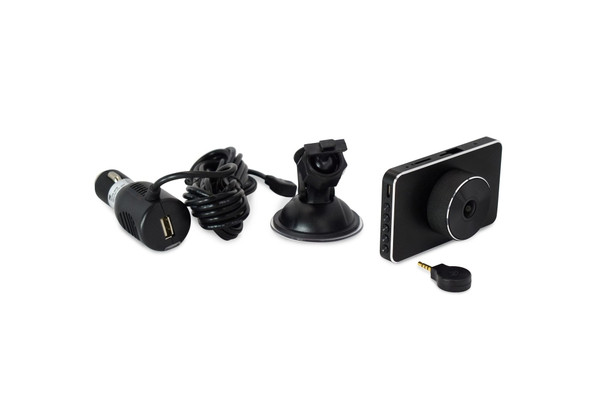 Aluminum Finish Dual Dashcam with Removable Rear Dongle Camera for Van S921-DUOCARCAMad260344ad