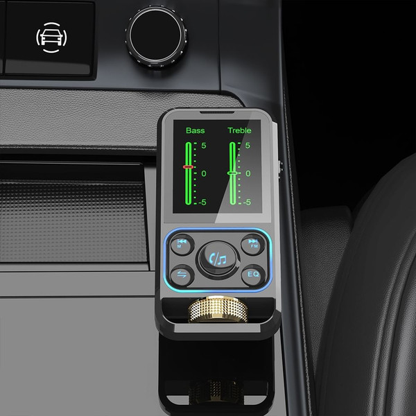 Fm Transmitter Wireless Car Handsfree Bluetooth Mp3 Player Black K484-PAU_0GZA1I34