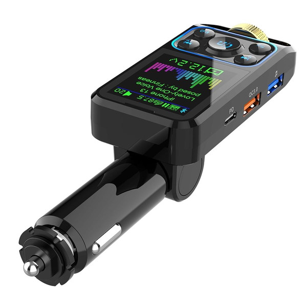 Fm Transmitter Wireless Car Handsfree Bluetooth Mp3 Player Black K484-PAU_0GZA1I34