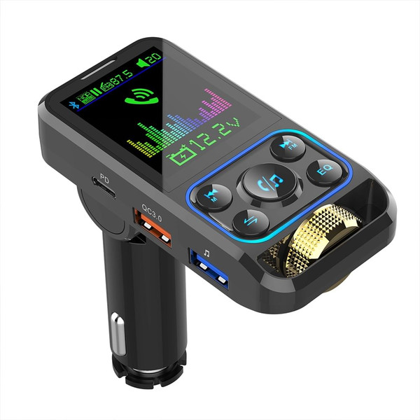 Fm Transmitter Wireless Car Handsfree Bluetooth Mp3 Player Black K484-PAU_0GZA1I34