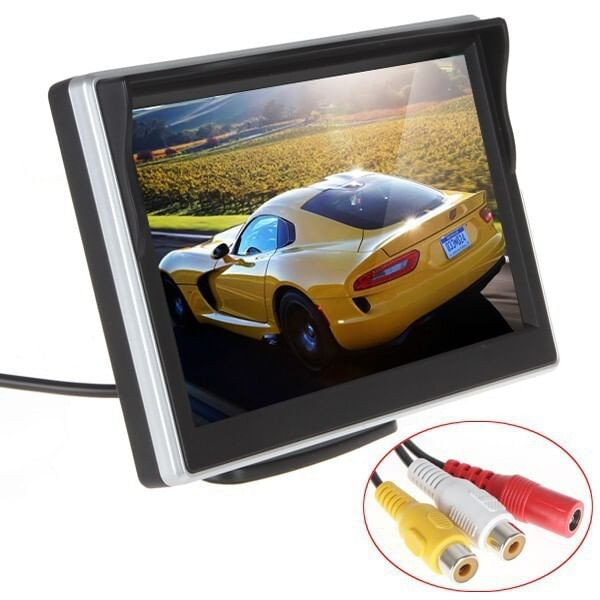 5 Inch Tft Lcd Screen Car Monitor 2 Channels Video Input 800x480 Reversing Parking HD Digital Displ K484-PEL_0P8KBHMW