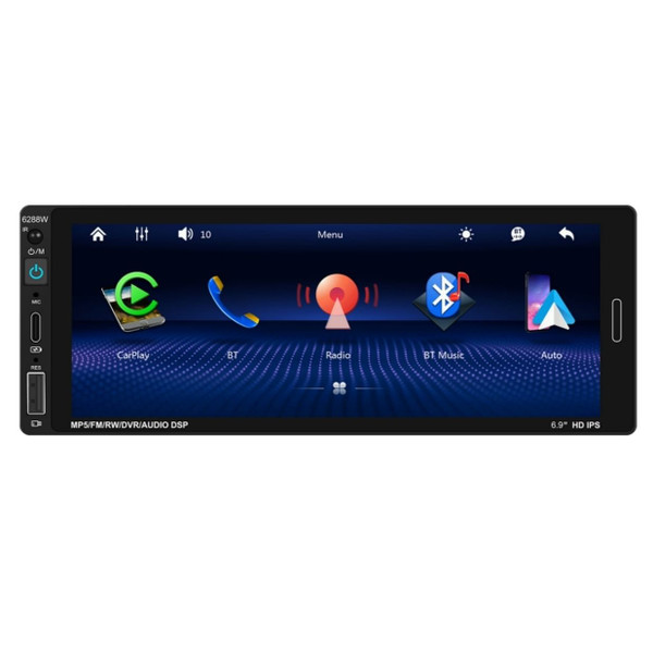 Single DIN Car Stereo Wireless for Carplay Android Auto 6.86-Inch Car Radio Support Mirror Link Sta K484-PAU_0KFS2D8M