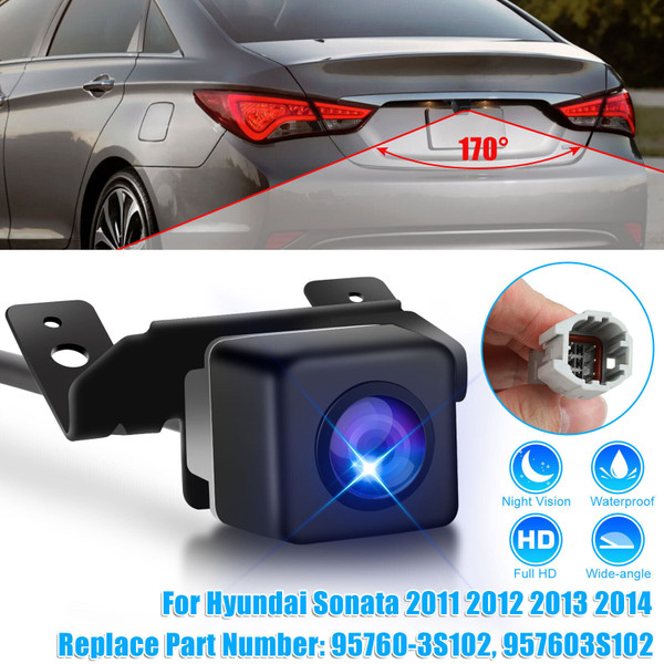 Car Rear View Backup Camera HD Night Vision Parking Aid Camcorder 95760-3s102 for Sonata 2011-2014  K484-PAU_0IVS3DXF