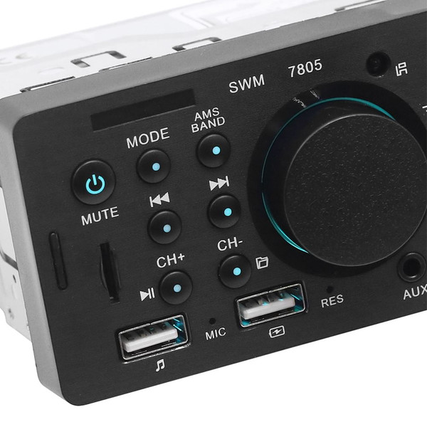 12v Universal Car MP5 Player Dual Usb Charging Bluetooth U Disk Card Reader Black 8 Lights Camera K484-PAU_0I4LY3XY