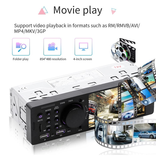 12v Universal Car MP5 Player Dual Usb Charging Bluetooth U Disk Card Reader Black 8 Lights Camera K484-PAU_0I4LY3XY