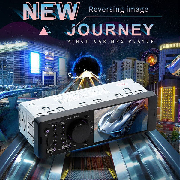 12v Universal Car MP5 Player Dual Usb Charging Bluetooth U Disk Card Reader Black 8 Lights Camera K484-PAU_0I4LY3XY