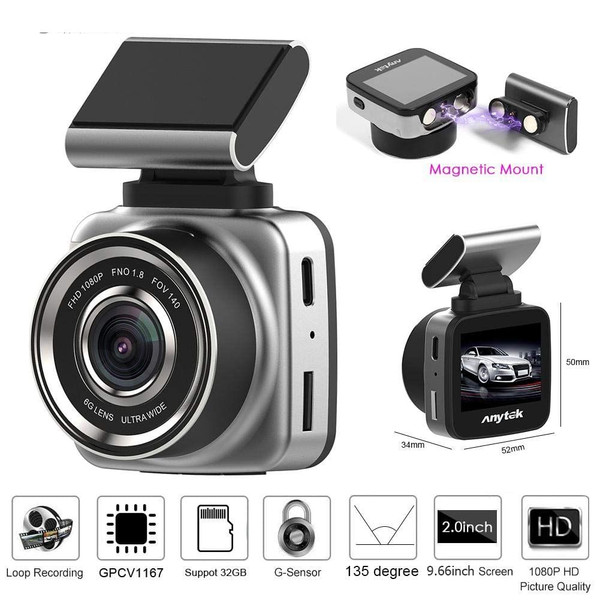 2.0" Screen Mini Car DVR Camera Full HD 1080P 160 Degree Lens Dash Cam Video Recorder Night Vision  K484-PEL_09QQJRP7