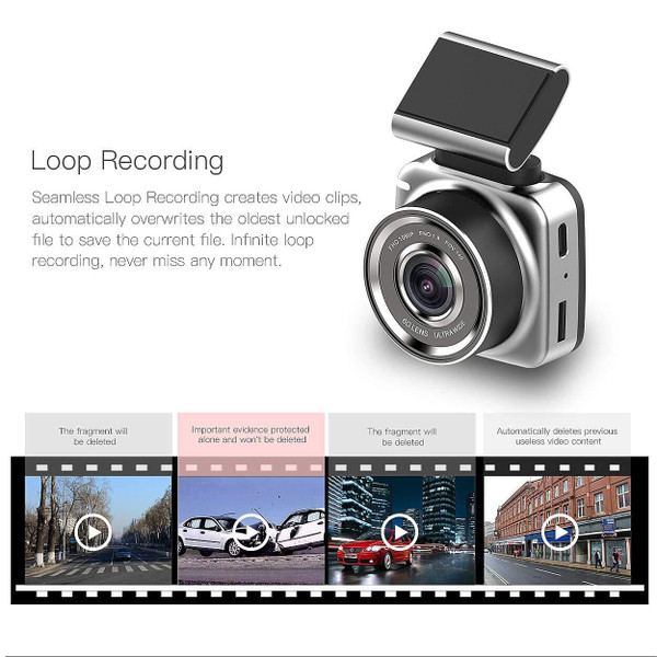 2.0" Screen Mini Car DVR Camera Full HD 1080P 160 Degree Lens Dash Cam Video Recorder Night Vision  K484-PEL_09QQJRP7