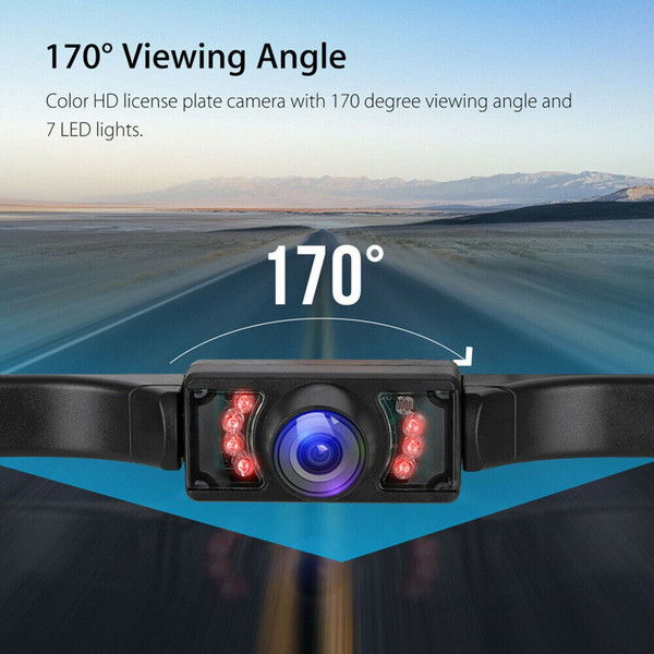 Car Backup Camera Reverse Rear View Camera with 4.3 Inch Foldable Monitor HD 170° Wide Angle Black K484-PAU_0K1Q1FT8