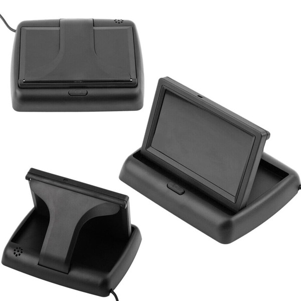 Car Backup Camera Reverse Rear View Camera with 4.3 Inch Foldable Monitor HD 170° Wide Angle Black K484-PAU_0K1Q1FT8