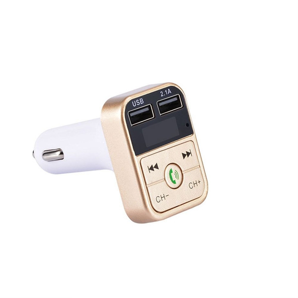 Bluetooth-compatible 5.0 Fm Car  Transmitter Wireless Audio Receiver Hands-free Calling 2.1a Mp3 Pl K484-PEL_0L9AWWK2