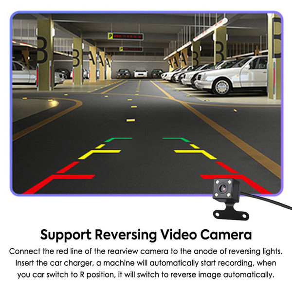 1080P 3 Lens Dash Cam Car Dvr 3.0 Inch HD Ips Screen Wide Angle Rearview Video Recorder Camera G-Se K484-PAU_0K3F6RUY