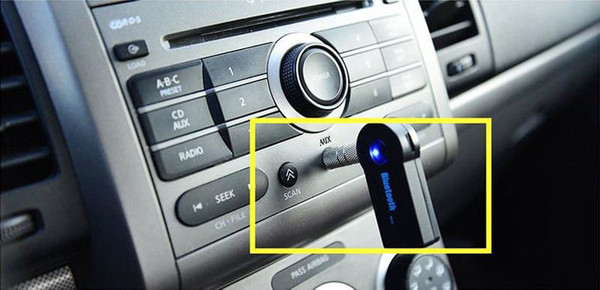 AUX Car Bluetooth Receiver 3.5mm Car Audio Adapter Wireless Connector Automotive Accessories Black  K484-PEL_0CGE041Y