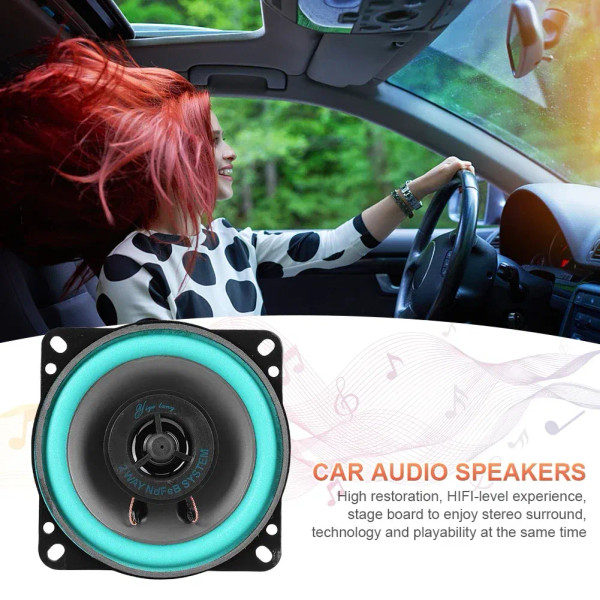 Size: 8" - 4/5/6 Inch Car Speakers 100W/160W Max Universal HiFi Coaxial Subwoofer Car Audio Music S F640-12000037306431789