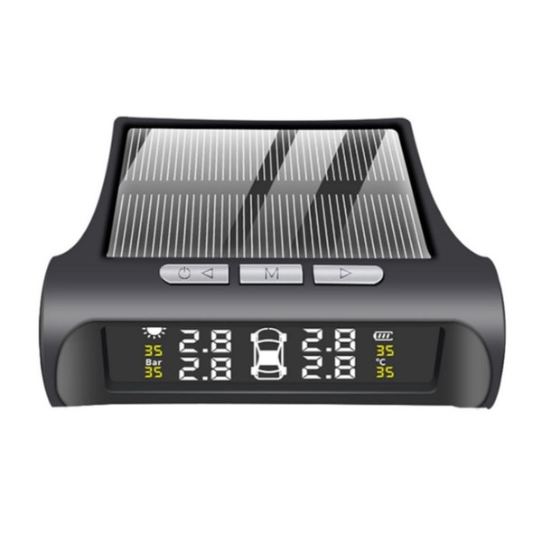 Tire Pressure Monitoring Systems Solar Car Digital Display Wireless Solar Power with Real Time Moni K484-PEL_0RUYUN3R
