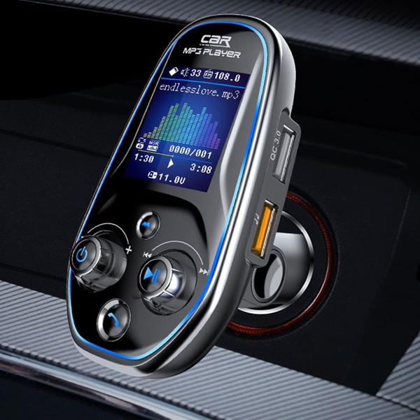 Bt29 Car Bluetooth Mp3 Player 1.44 Tft Color Screen Display Aux Input Output Card Reader Adapter Bl K484-PAU_0I6YZ6NE