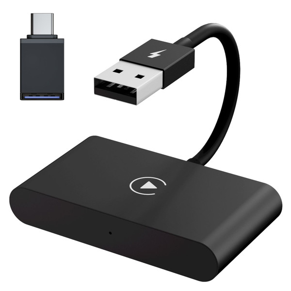Car Adapter Compatible for Carplay Wireless Receiver Car Navigation Smart AI Box for IOS Black K484-PEL_0PHBXX50