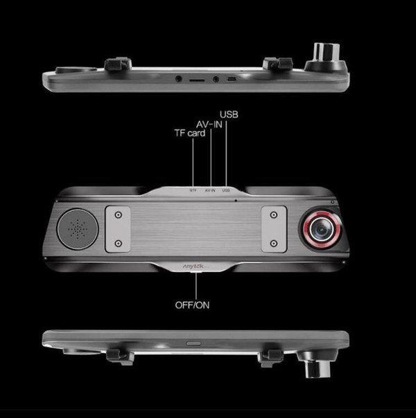 9.66 Inch Touch Car Rearview Mirror DVR Camera 2.5D IPS 1280*480 screen + full screen touch Support K484-PAU_0B6XH1TW