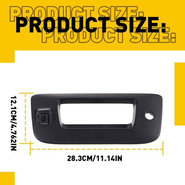 Rear View Camera Backup Tailgate Handle Camera 22755304 Replacement Black K484-PAU_0JWCGAU5