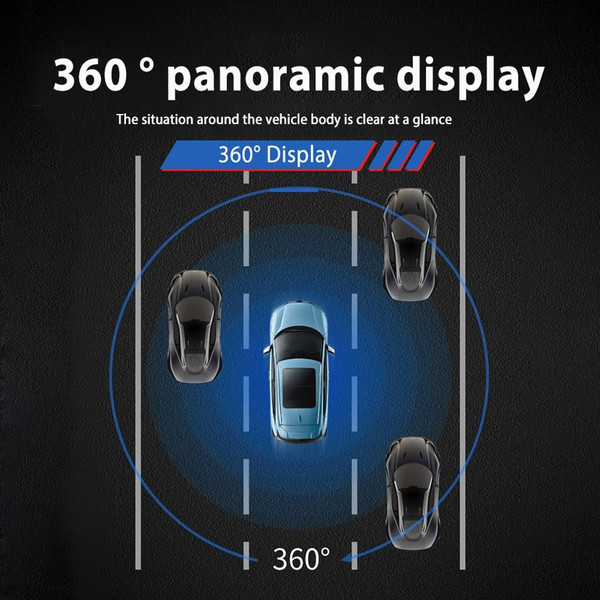 360 Panoramic Camera All-round Wired Ahd720 Dash Cam Night Vision Waterproof for Android Black K484-PAU_0G4BA478