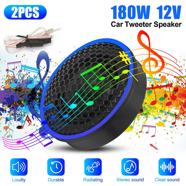 2pcs Car Dome Tweeters 92db Sensitivity High Frequency Audio Speaker K484-PAU_0GM643Q3