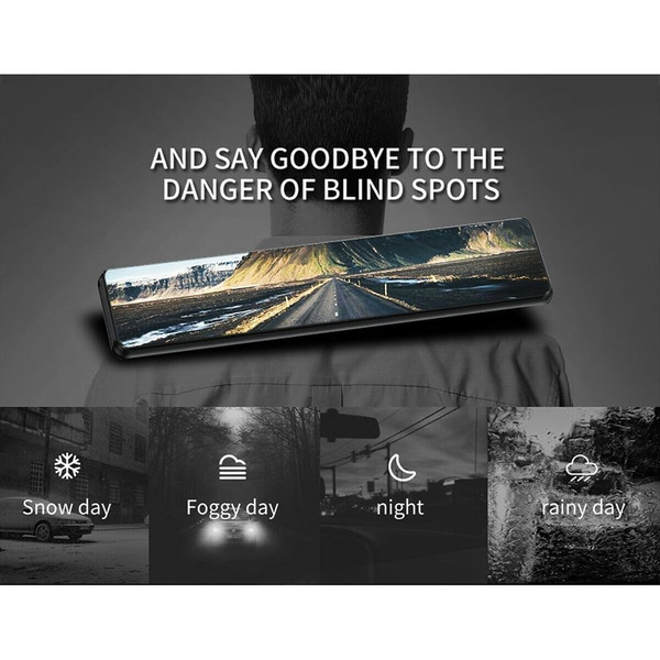 Wifi Dual Dash Cam 4k Gps 12-inch Rear View Mirror Camera HD Car Rear View Dvr Recorder Black K484-PAU_0F7A2I3F