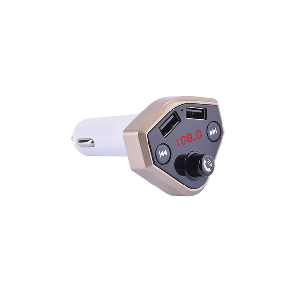 B4 12V 24V Car Cigarette Lighter Socket USB Charger MP3 Player Bluetooth Hands-free Silver K484-PAU_0GJBEPJX