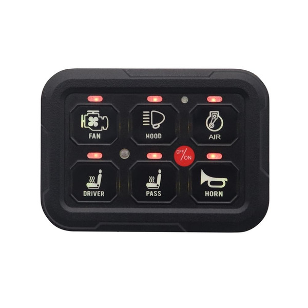6 Gang Universal Switch Controller Panel RGB Light Touch Screen Circuit Control Relay Box Waterproo K484-PAU_0LE9V096