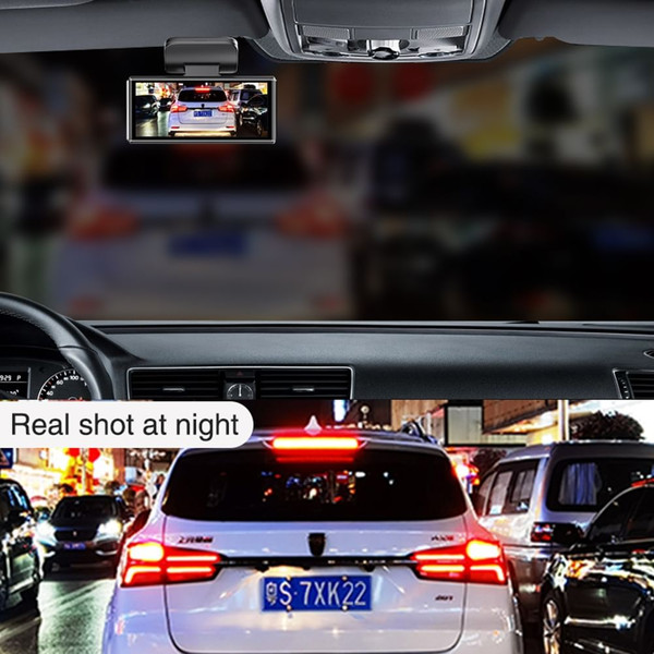Dash Cam 4k Dual Lens Front Rear Dual Recording Camera Night Vision Parking Monitor Wifi Gps Black K484-PAU_0FX6XCC3