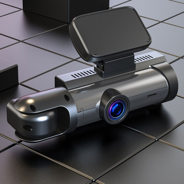 Dash Cam 3.16-inch Dual-lens Driving Recorder Front Inside Camera G-sensor HD Night Vision Wide-ang K484-PAU_0HD5USD3