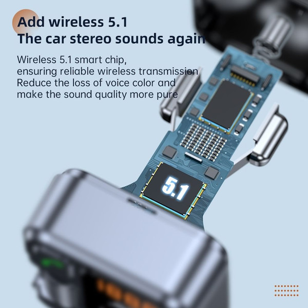 Car Fm Transmitter Bluetooth-compatible Hands-free Aux Player 2.4a Type-c Pd30w Quick Charge Adapte K484-PAU_0I2QO9XG