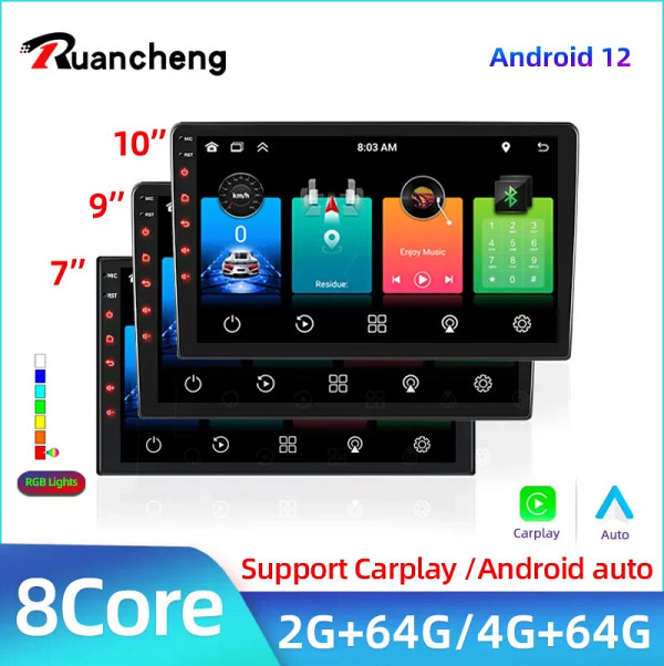 Color: Black, Ships From: spain - 2 din 7 9 10 inch Car play Android Radio Multimedia CarPlay Andro F640-12000038914471214