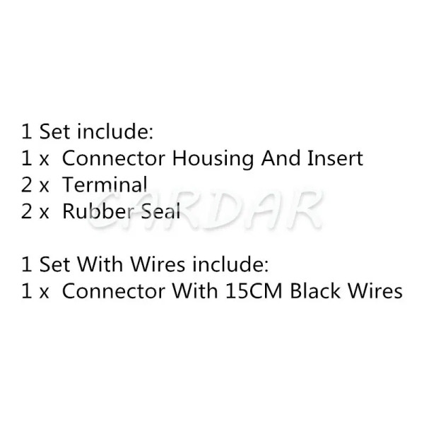 Color: WHITE - 1 Set 2 Pin 6189-0777 Automobile Sealed Connector Electrical Waterproof Socket AC As F640-12000039500196251