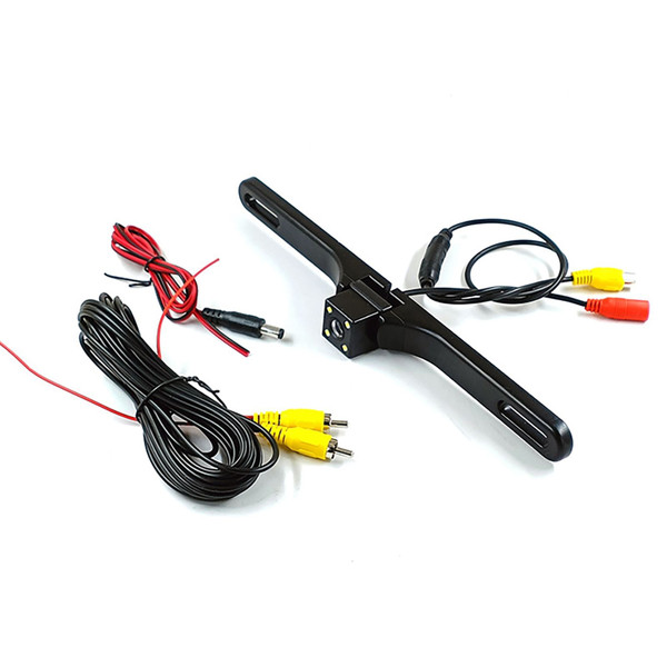 12V Vehicle License Plate Backup Camera Angle Adjustable Waterproof 4 LED Night Vision Reversing Ca K484-PAU_0JI59YZV