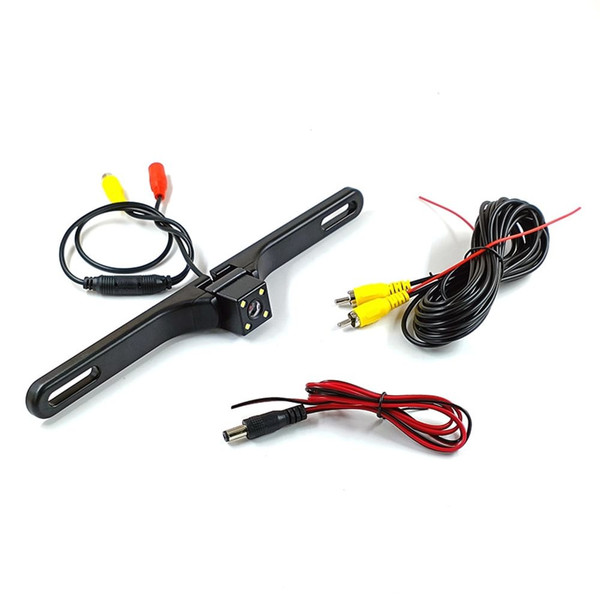 12V Vehicle License Plate Backup Camera Angle Adjustable Waterproof 4 LED Night Vision Reversing Ca K484-PAU_0JI59YZV