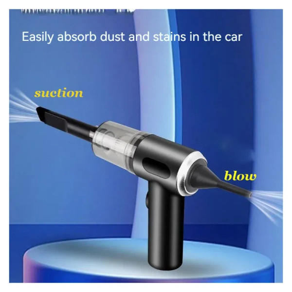 Car Vacuum Cleaner 120000PA Powerful Cleaning Machine Cars Cleaner Mini Wireless Portable Hand held F640-3256807431614488