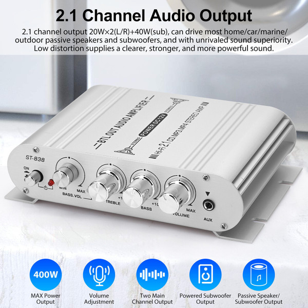 Car Stereo Amplifier Speaker Hifi Power Home Subwoofer 2.1 Channel Audio Output 12v 400w Audio Syst K484-PAU_0IWPB564