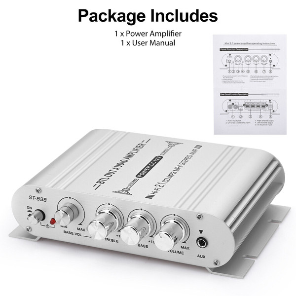 Car Stereo Amplifier Speaker Hifi Power Home Subwoofer 2.1 Channel Audio Output 12v 400w Audio Syst K484-PAU_0IWPB564