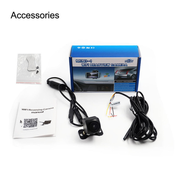 Car Rear View Camera Automobile WiFi Wireless Reverse HD 150 Degree Night Vision Backup Camera black K484-PAU_04CHYPYM