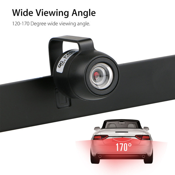 Car Reverse Backup Camera 170-degree Wide Viewing Angle Hd Night Vision Rear View Parking Cam Water K484-PAU_0IM2I75W