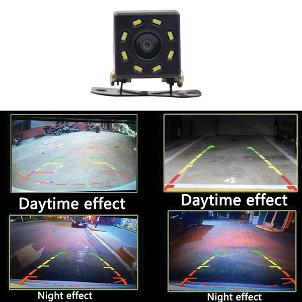 Car Rear View Night Vision 8 LED Reverse Camera HD Video Waterproof Reversing Parking Monitor CCD 1 K484-PAU_05ID29TH