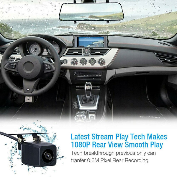 1080P High-Definition Car Dvr Front Rear Dual Dash Cam 10-Inch Touch Screen Video Recorder Loop Rec K484-PAU_0K3D3UEF