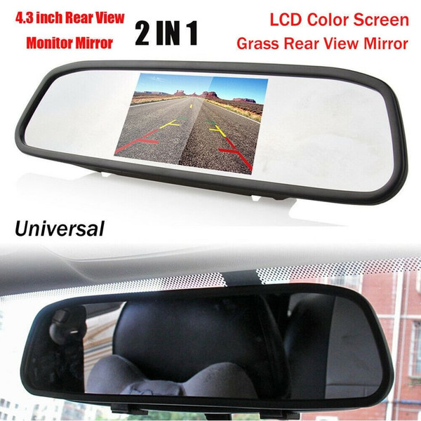 Wireless Backup Camera Kit 4.3 inch Tft Lcd Rear View Mirror Monitor Waterproof Night Vision Back u K484-PAU_0JPMOQD5