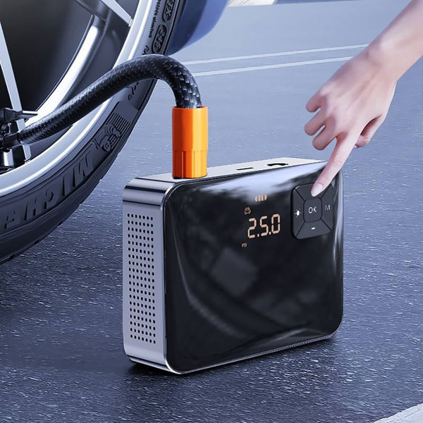 Air Compressor Pump Handheld Smart LCD Display Tire Inflator Household Portable Cordless Electric P K484-PAU_0GY5LDMG
