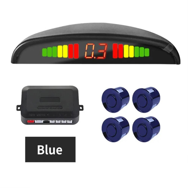4 Parking Sensors LED Display Backlight Distance Parking Reverse Car Safety System Parking Sensor F K484-PEL_0R3TCSI1